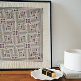Mai Vintage Hand Embroidered Textile Wall Art